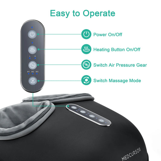 Foot Massager Machine with Heat Roller