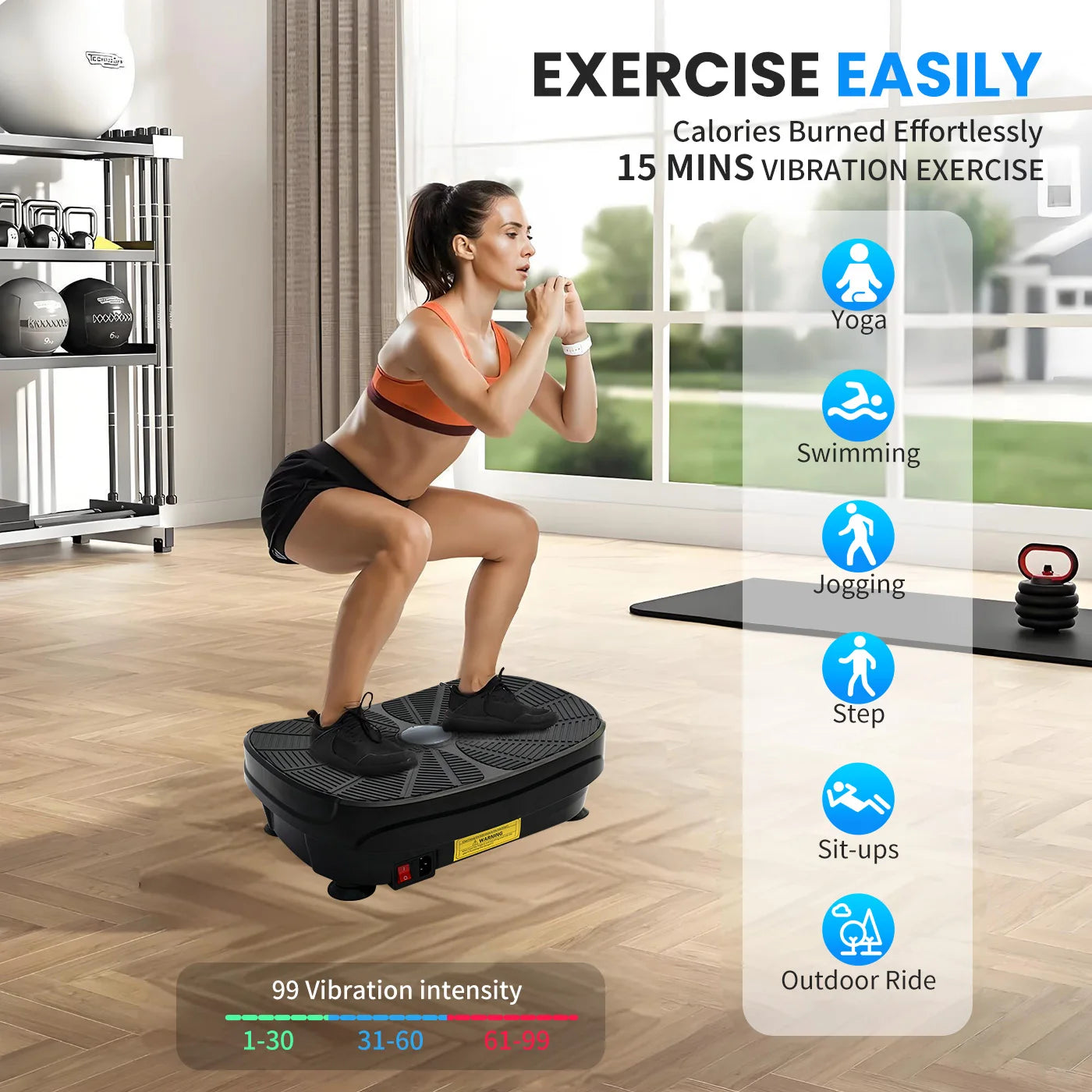 Vibration Plate Exercise Machine Whole Body Workout