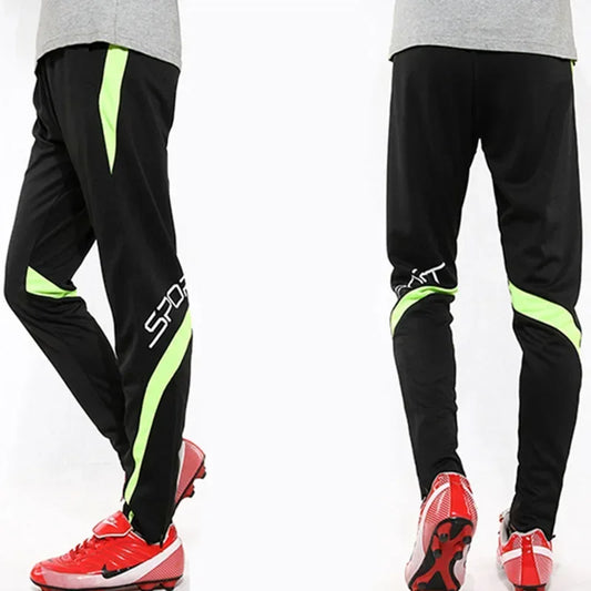 Men Running Sport Pants With Zipper Pockets
