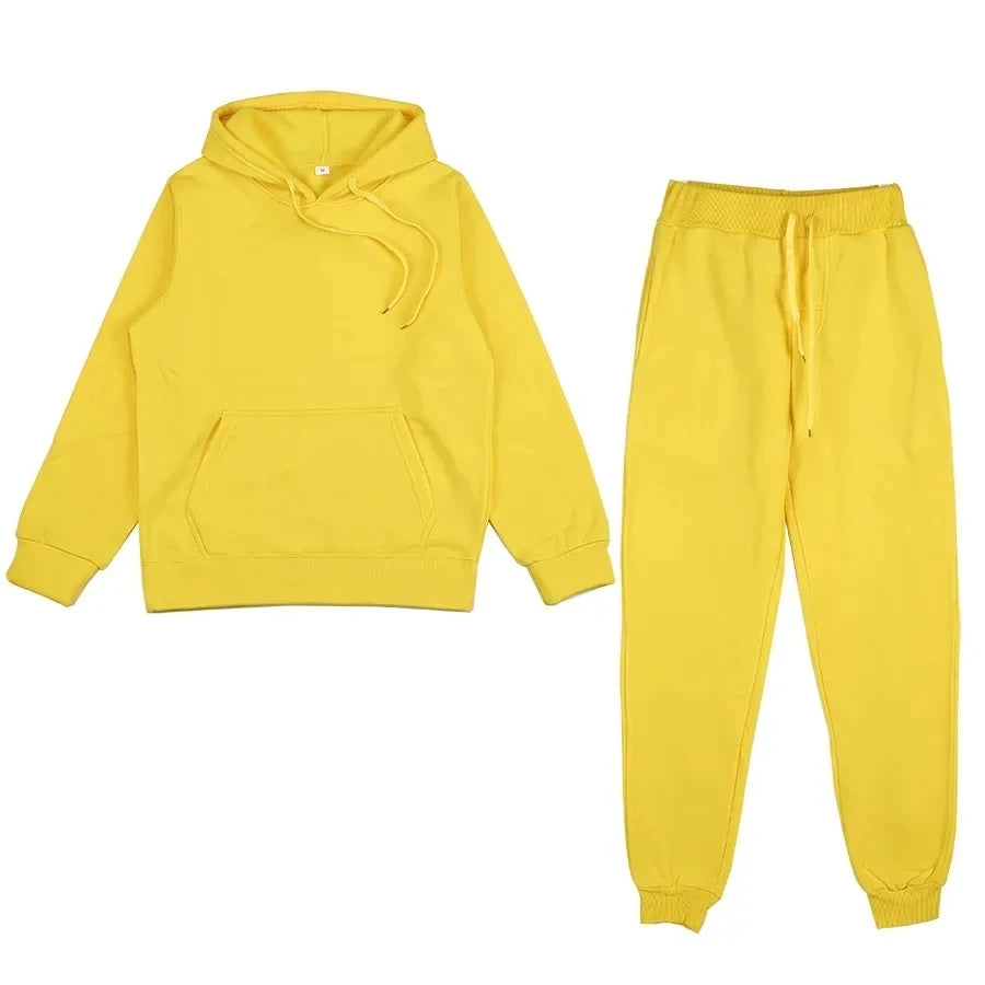 Winter Tracksuit Women Two Piece Set