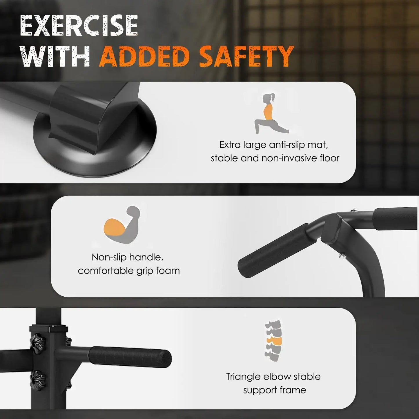 Adjustable Pull Up Bar- 10 Height Settings