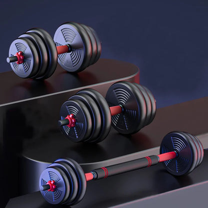 Adjustable Dumbbell to Barbell Set, Anti-Slip Grip