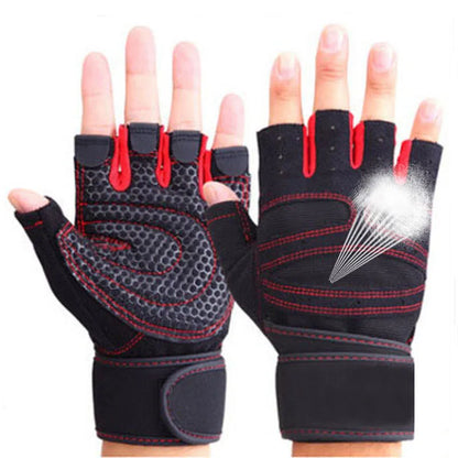 Weight Lifting Gym Gloves with Anti-Slip Palm