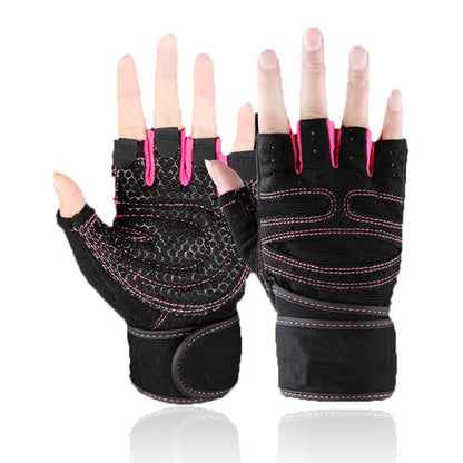 Weight Lifting Gym Gloves with Anti-Slip Palm