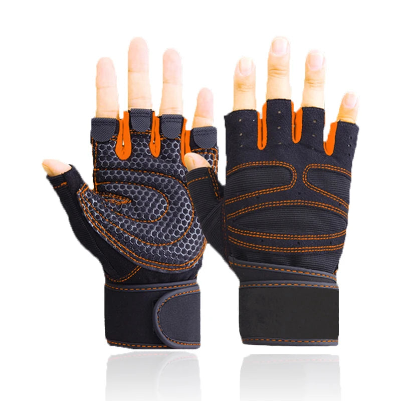Weight Lifting Gym Gloves with Anti-Slip Palm