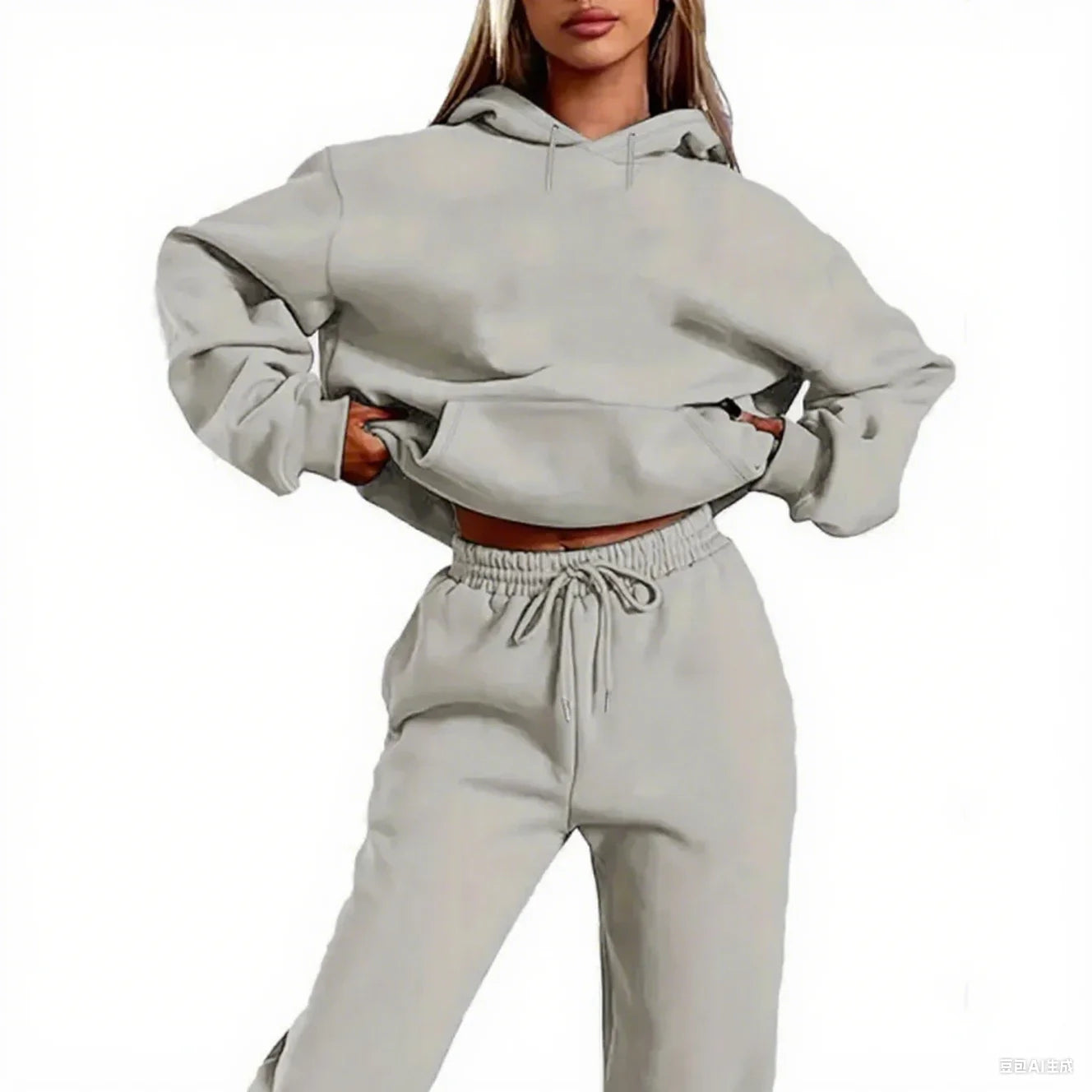 Winter Tracksuit Women Two Piece Set