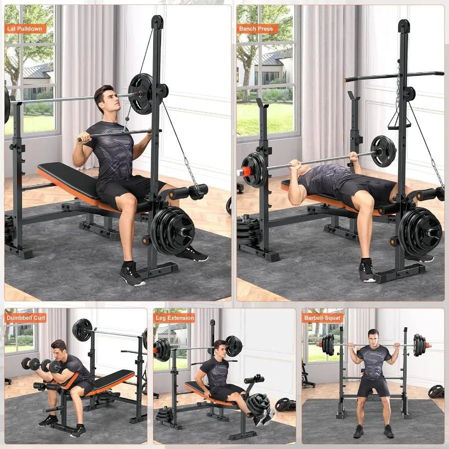 Adjustable Weight Bench for Home Gym