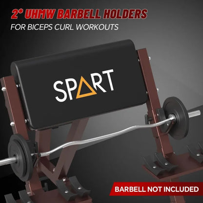 Preacher Curl Bench with EZ Curl Bar