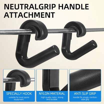 Neutral Grip Handle Hook Fitness Handle