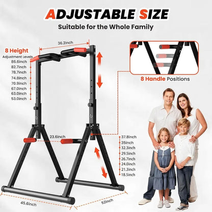 Foldable Power Tower Pull Up Bar