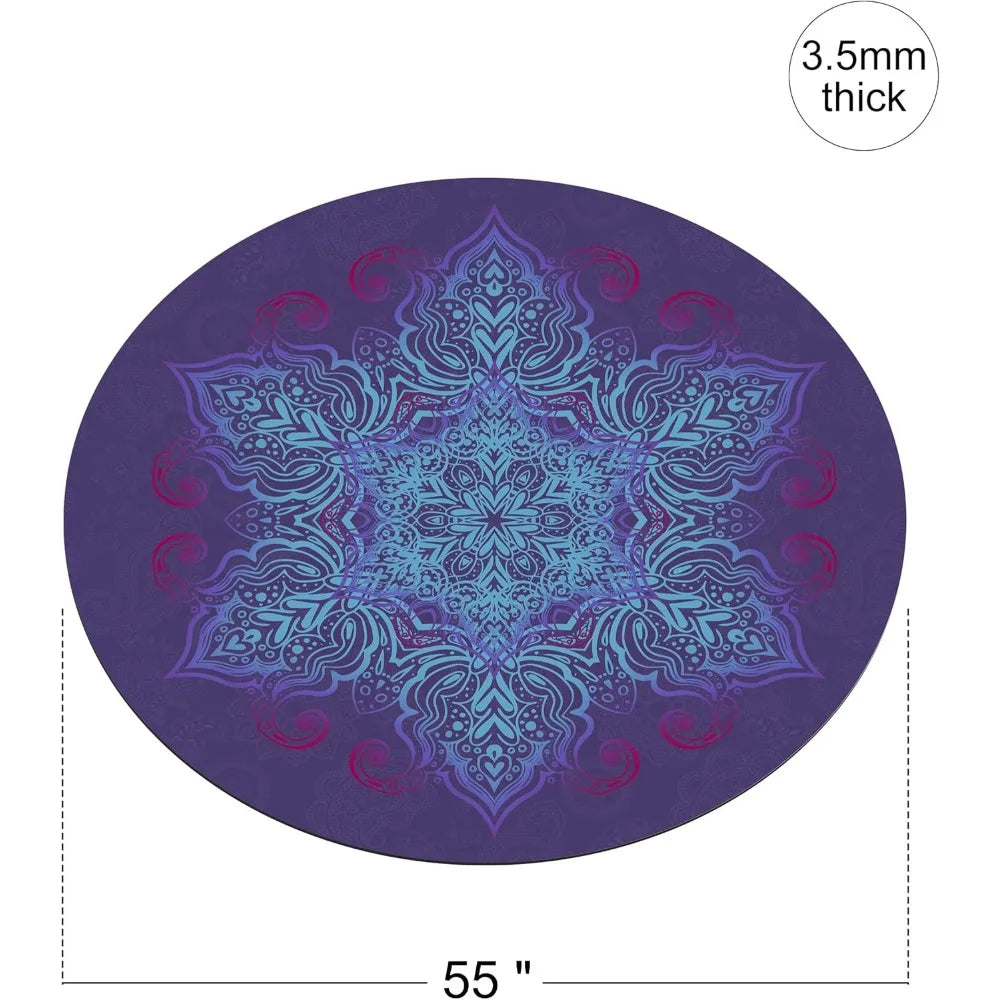 Round Meditation Pilates Yoga Mat