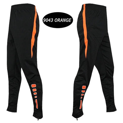 Men Running Sport Pants With Zipper Pockets