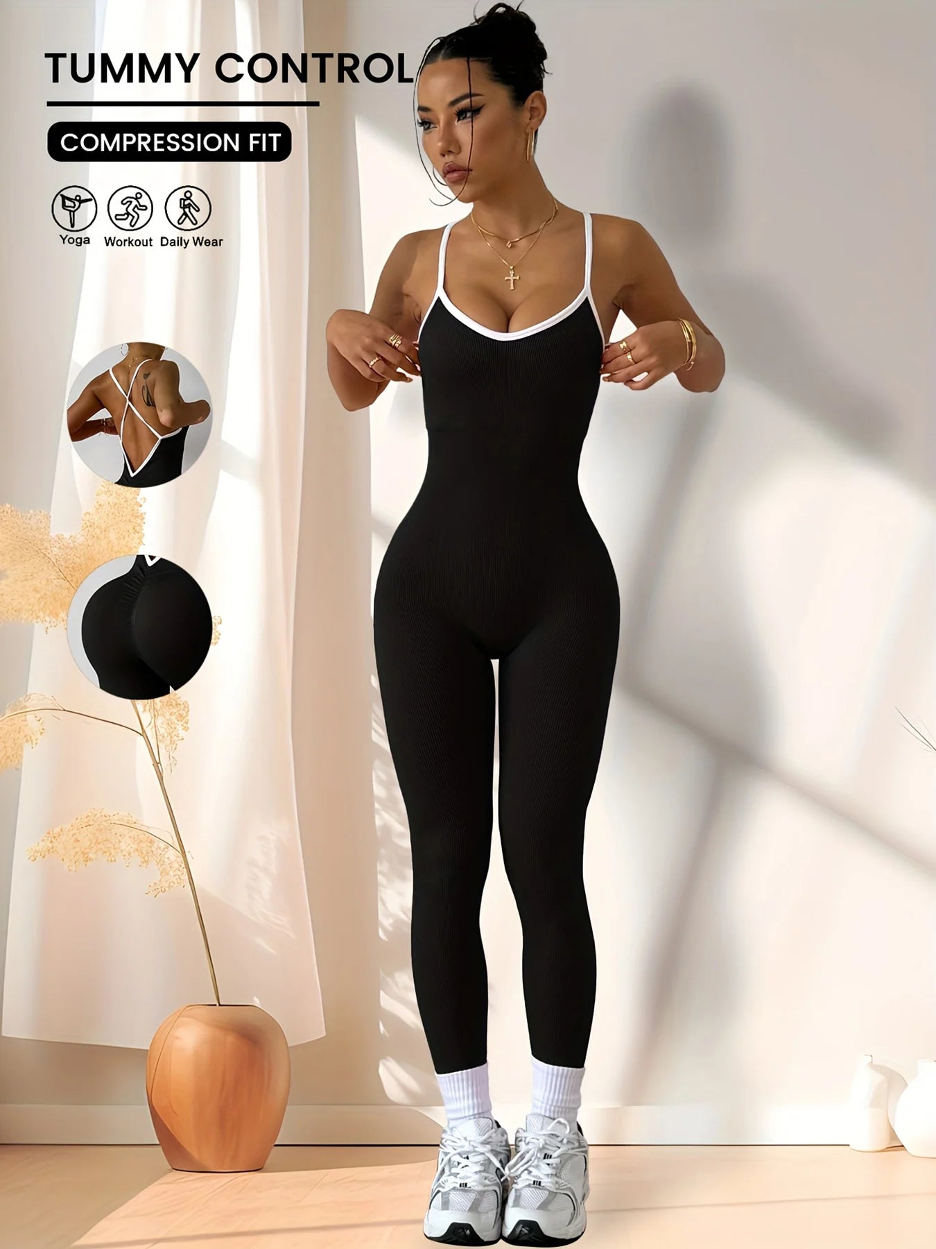 Sports Jumpsuit Running One Piece Bodysuit