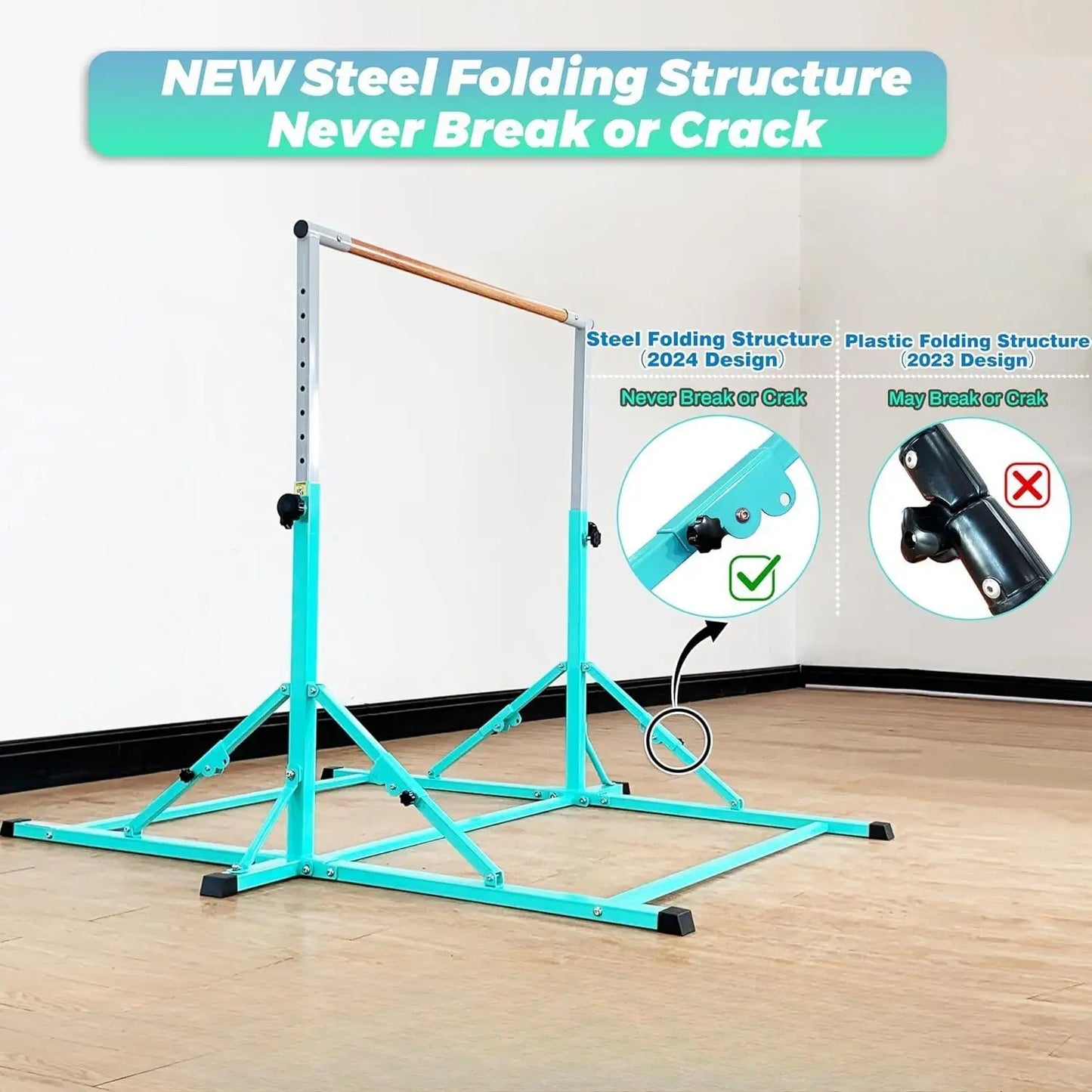 W-Gymnastic Bar for Kid and Teenage Ages