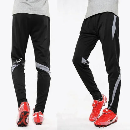 Men Running Sport Pants With Zipper Pockets