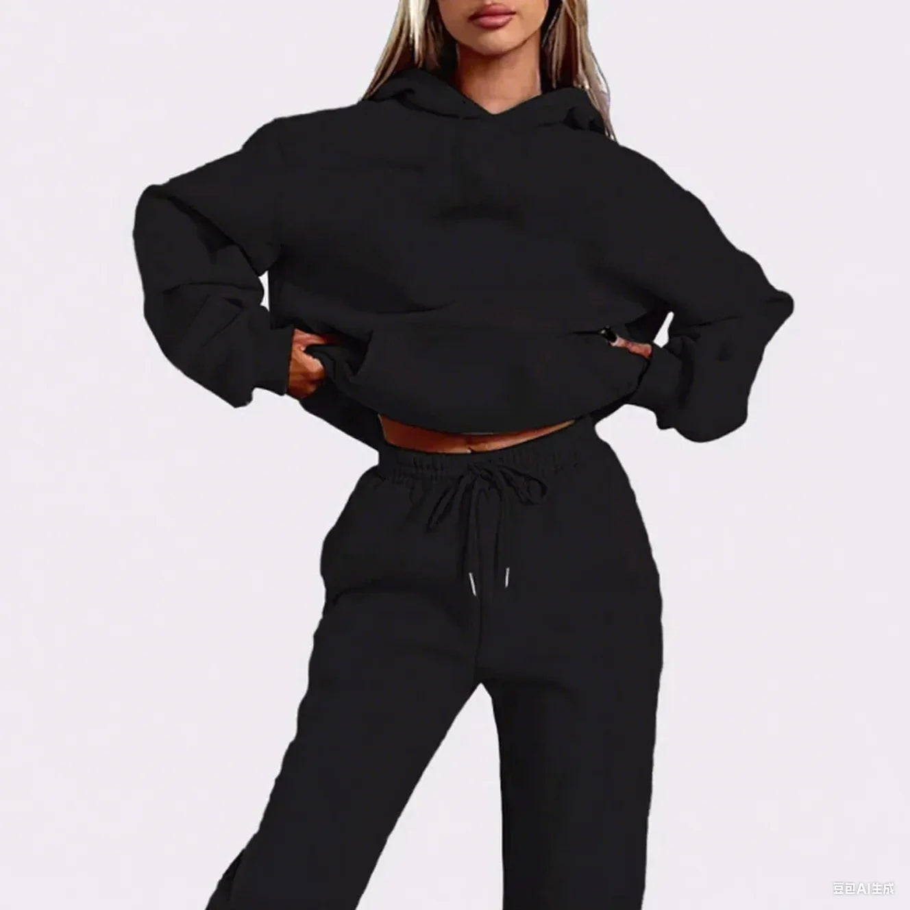 Winter Tracksuit Women Two Piece Set