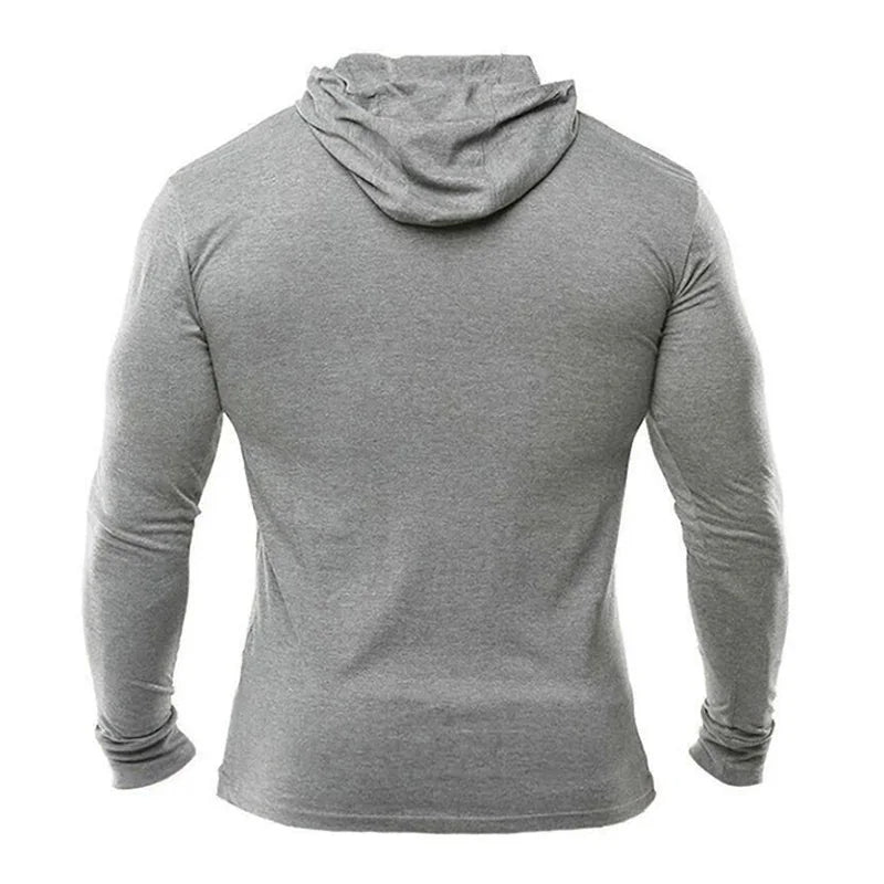 Plain Mens Hooded Running T-shirts