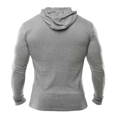 Plain Mens Hooded Running T-shirts