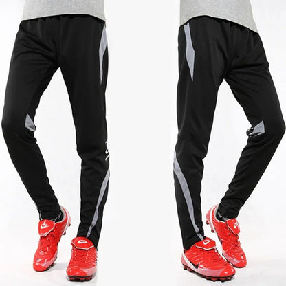 Men Running Sport Pants With Zipper Pockets