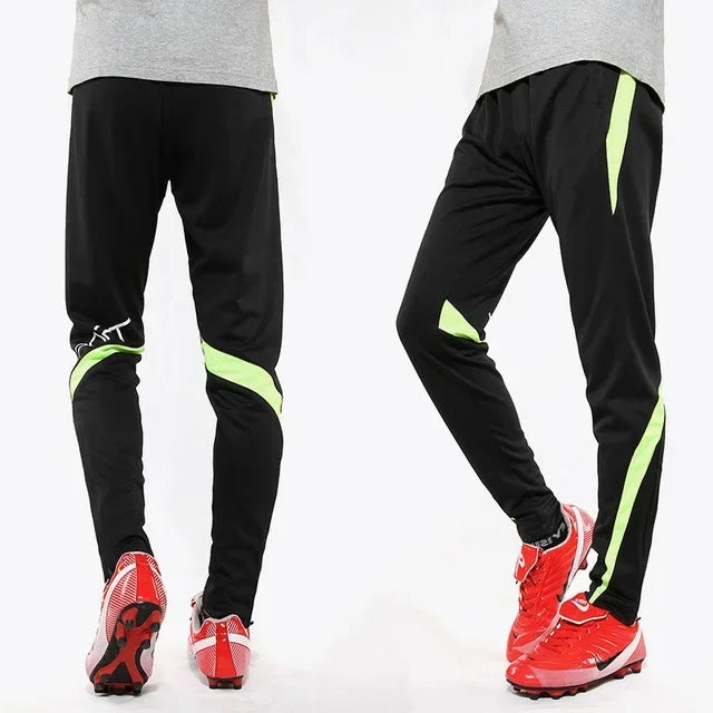 Men Running Sport Pants With Zipper Pockets