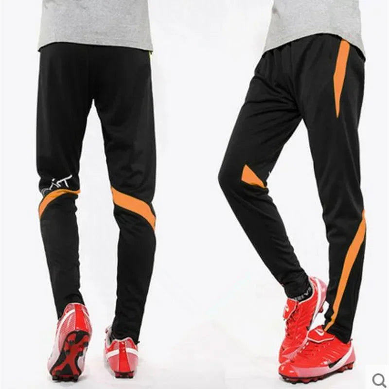 Men Running Sport Pants With Zipper Pockets