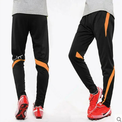 Men Running Sport Pants With Zipper Pockets