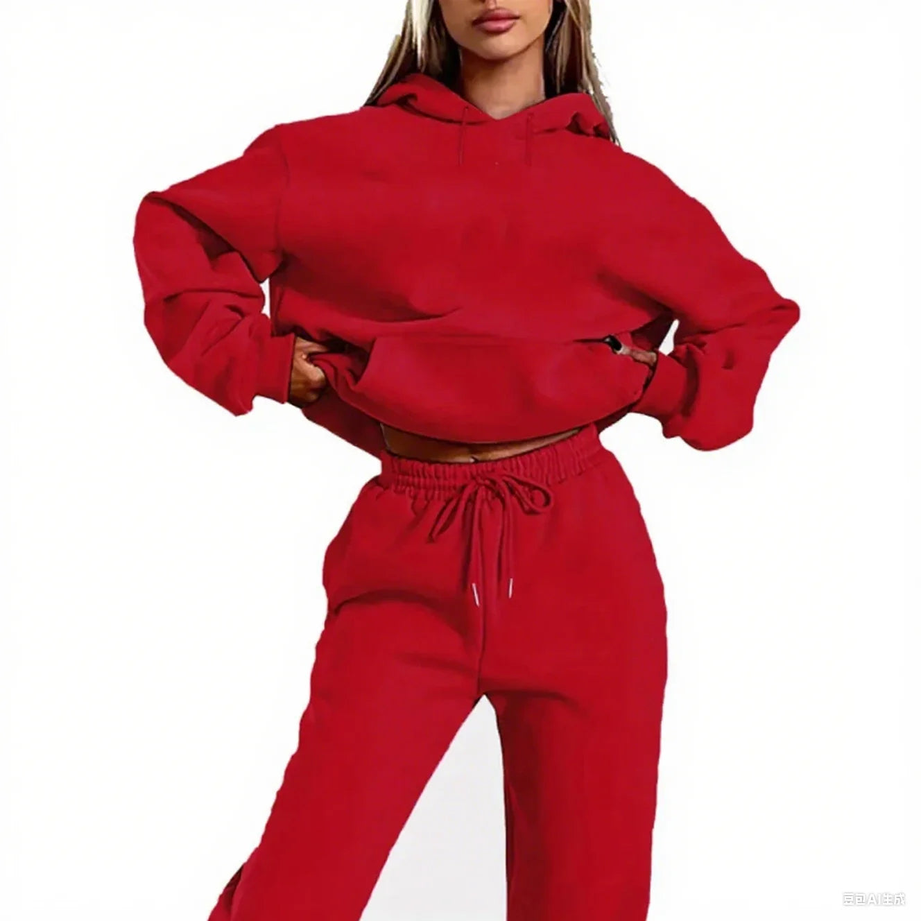 Winter Tracksuit Women Two Piece Set