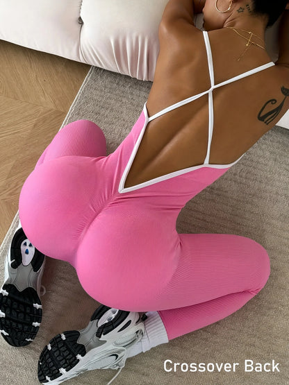 Sports Jumpsuit Running One Piece Bodysuit