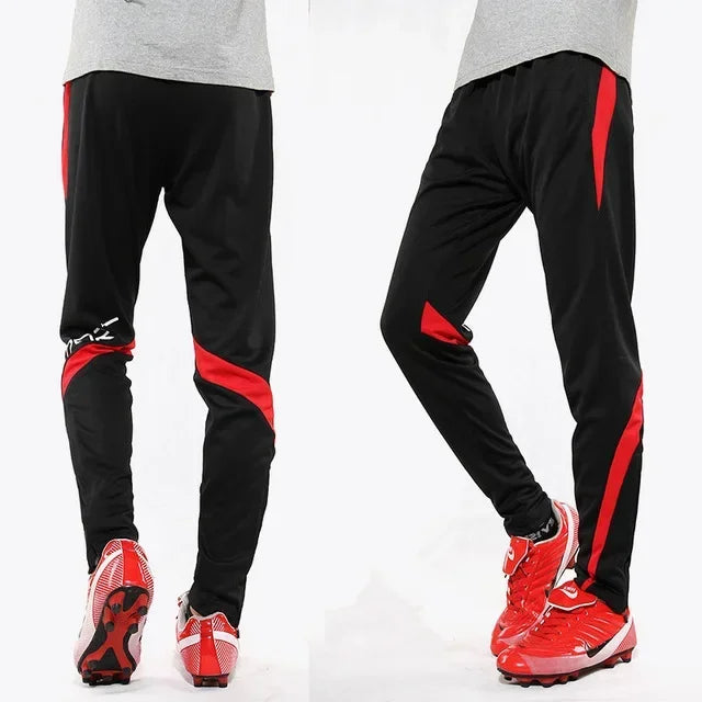 Men Running Sport Pants With Zipper Pockets