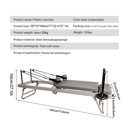 Pilates Reformer with Alloy Springs