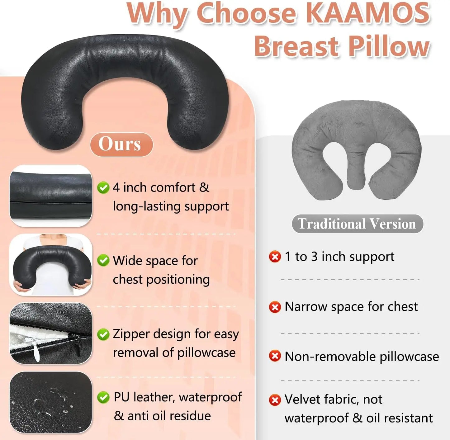 Massage Breast Support Pillow