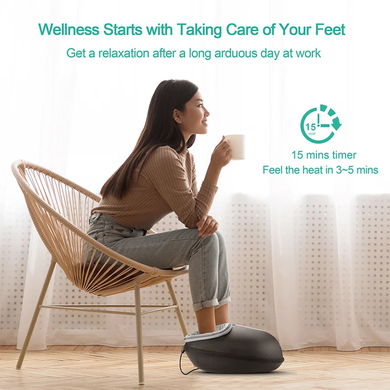 Foot Massager Machine with Heat Roller