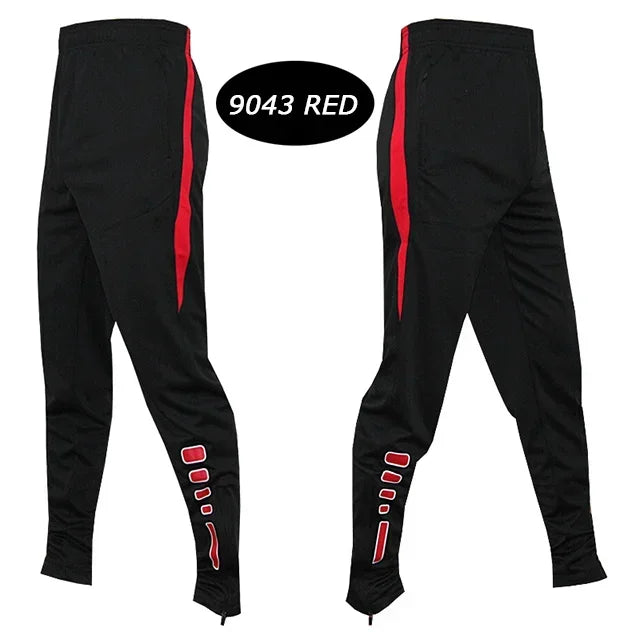 Men Running Sport Pants With Zipper Pockets