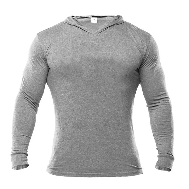 Plain Mens Hooded Running T-shirts