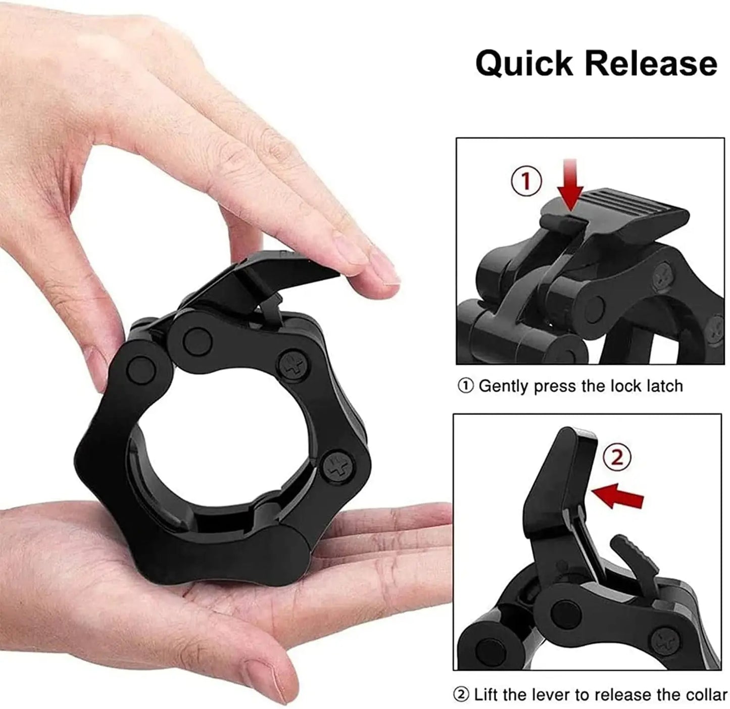 Quick Release Barbell Clamps