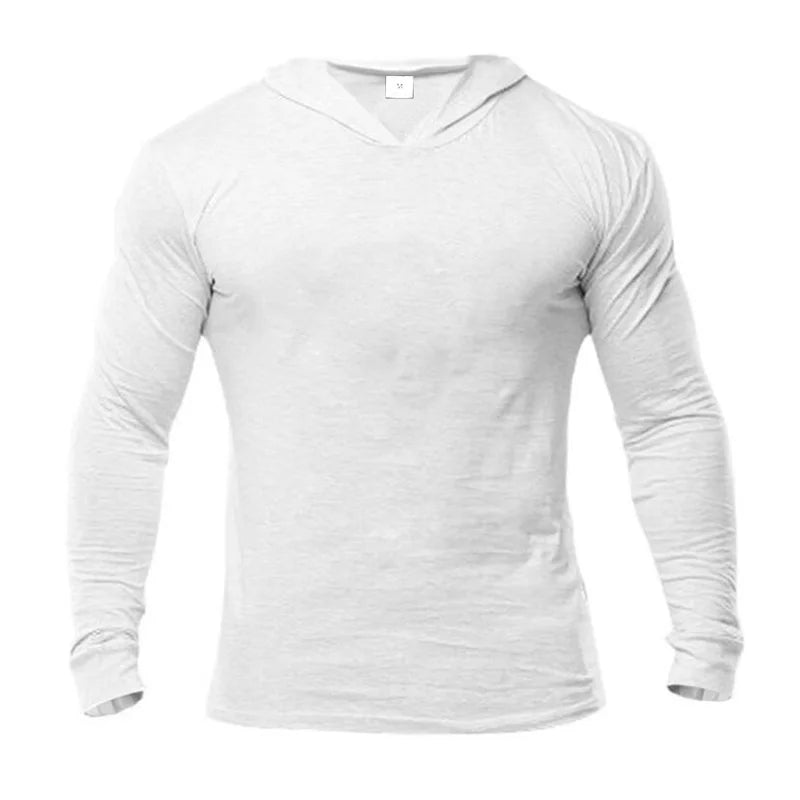 Plain Mens Hooded Running T-shirts