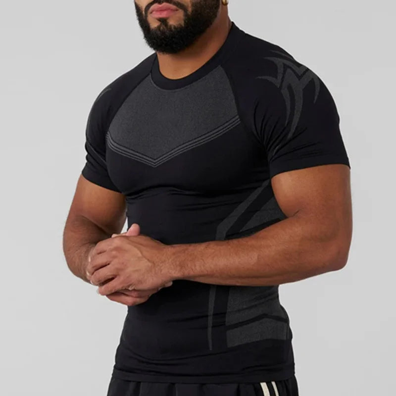 Men Short Sleeve Compression Shirts
