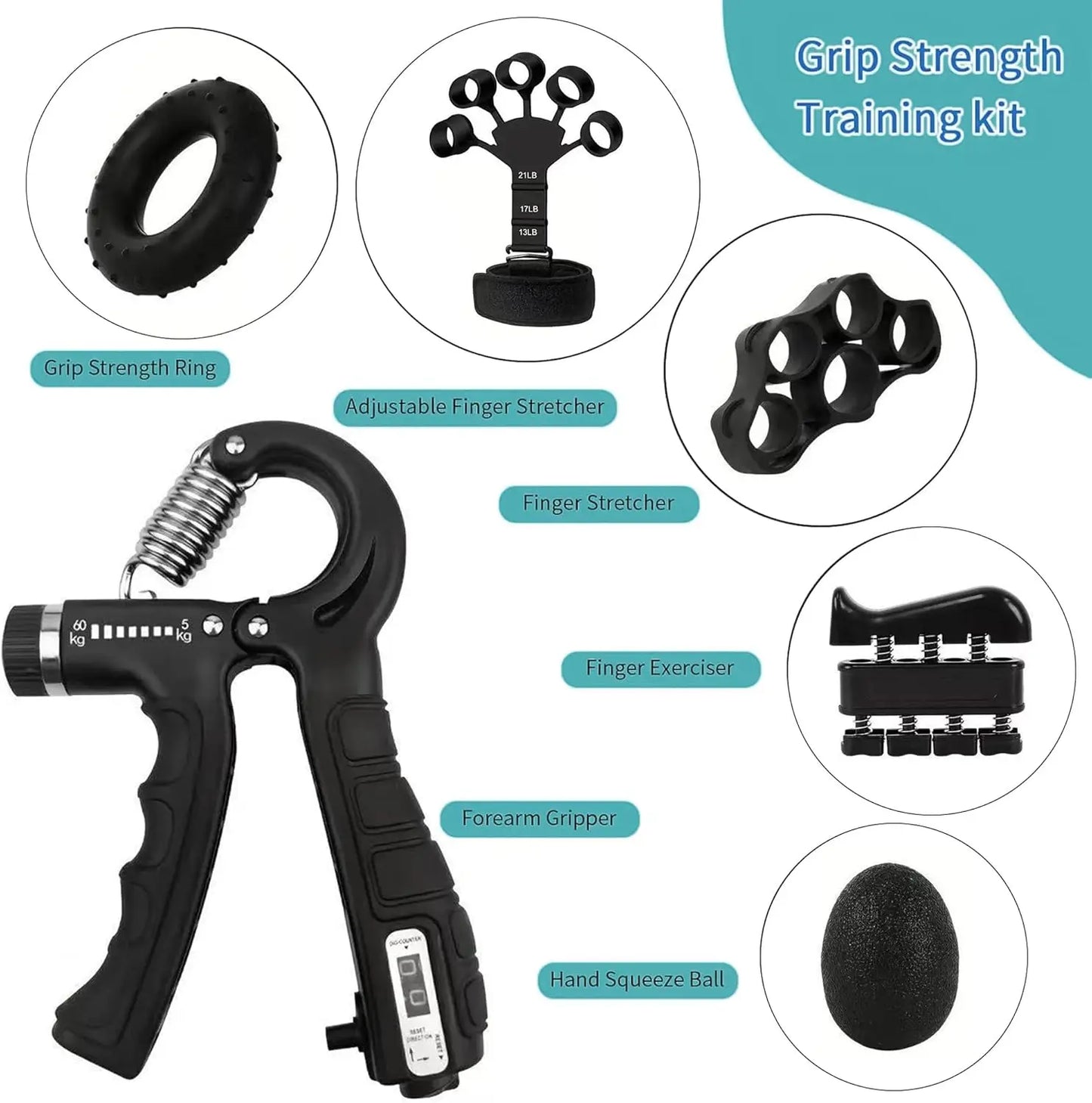 Mechanical Counting Grip Strength Trainer