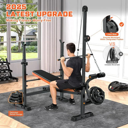Adjustable Weight Bench for Home Gym