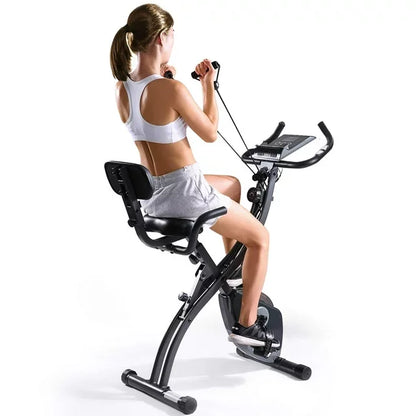 Exercise Bike Folding Magnetic Upright Stationary Bike