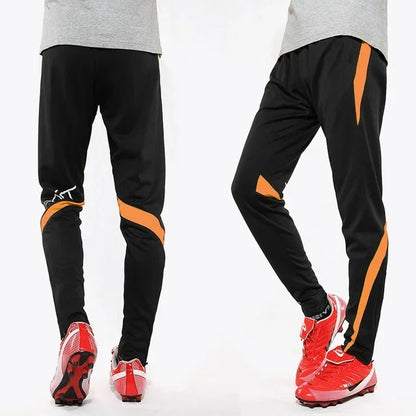 Men Running Sport Pants With Zipper Pockets