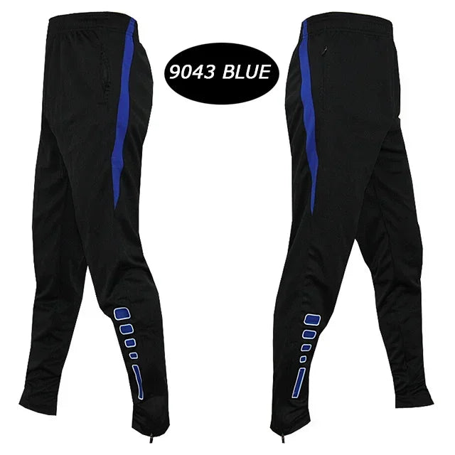 Men Running Sport Pants With Zipper Pockets