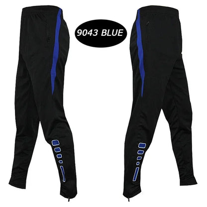 Men Running Sport Pants With Zipper Pockets