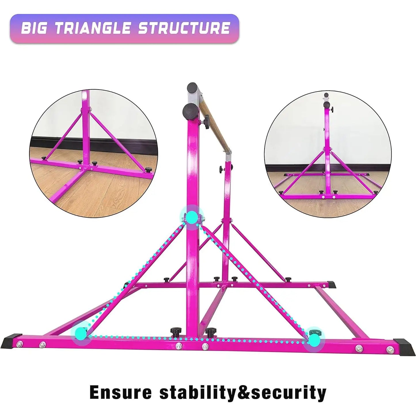 W-Gymnastic Bar for Kid and Teenage Ages