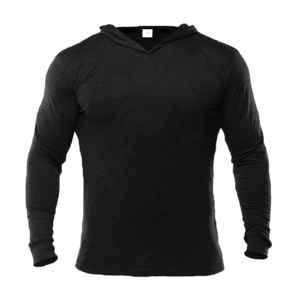 Plain Mens Hooded Running T-shirts