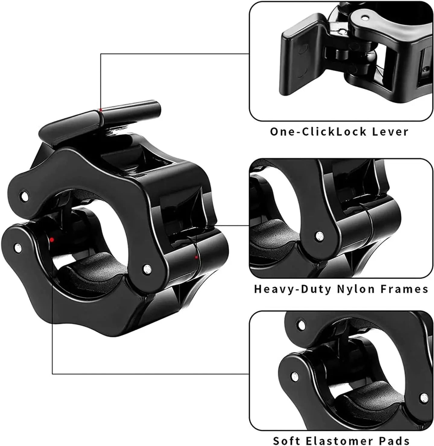 Quick Release Barbell Clamps